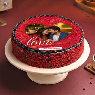 Anniversary Special Chocolaty Photo Cake