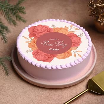 Blossom Rose Day Cake Blossom Rose Day Cake