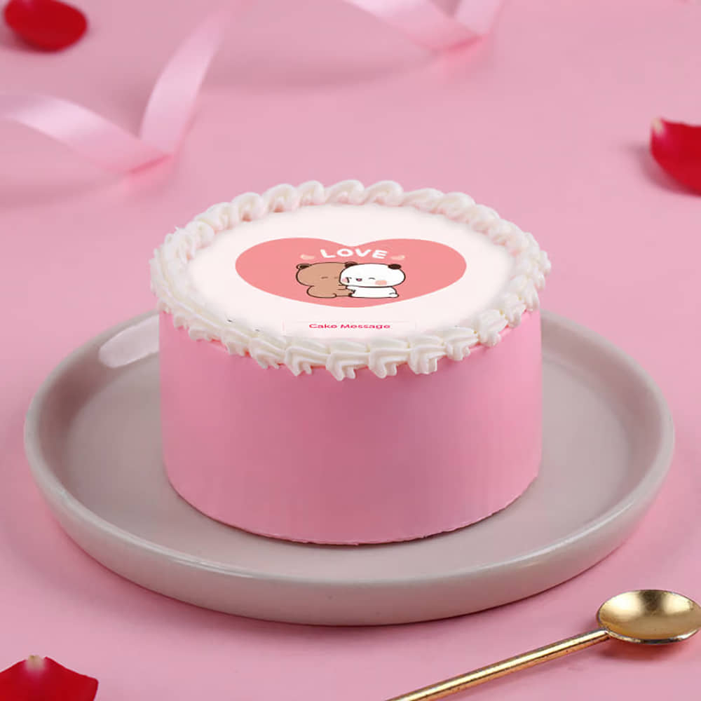 Bubu Dudu Love Bento Cake Front View of Bubu Dudu Bento Cake