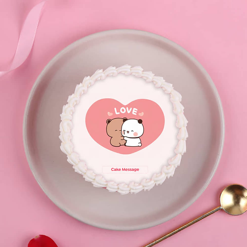 Bubu Dudu Love Bento Cake Top View of Bubu Dudu Bento Cake