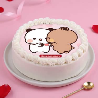 Bubu Dudu Kiss Day Cake