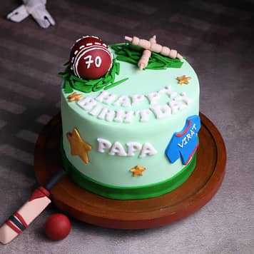 Cricket Fan Theme Birthday Cake Cricket Fever Cake