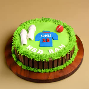 Bowler Praise Cricket Theme Cake Cricket KitKat Cake