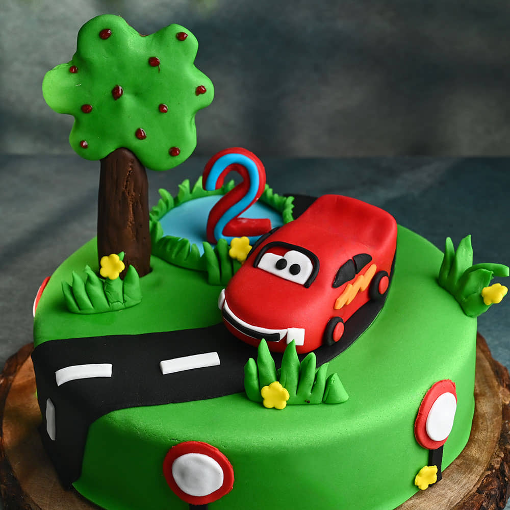 Car Themed Birthday Cake