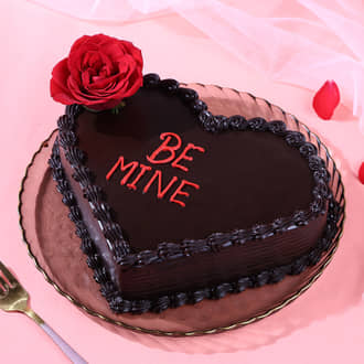 Hearty Chocolate Truffle Cake Double Heart Choco Truffle Cake