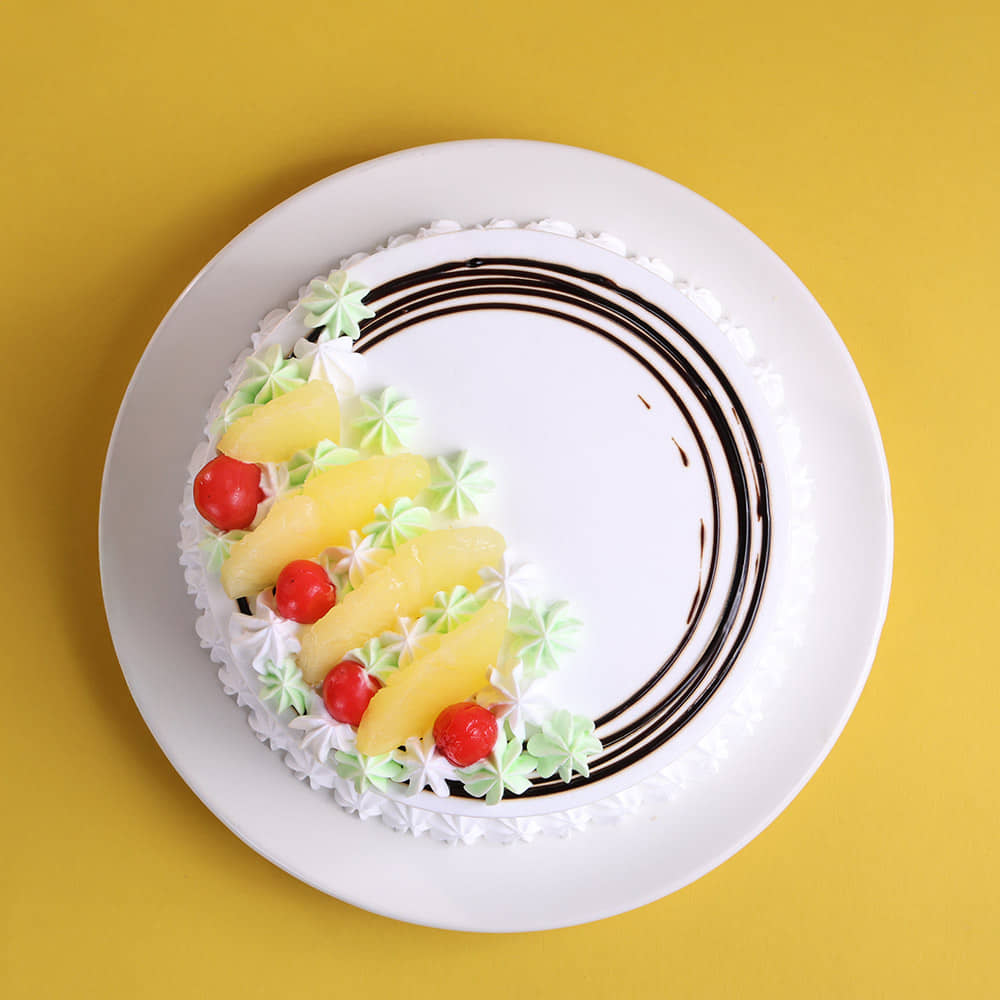 Side View of Tropical Pineapple Cake