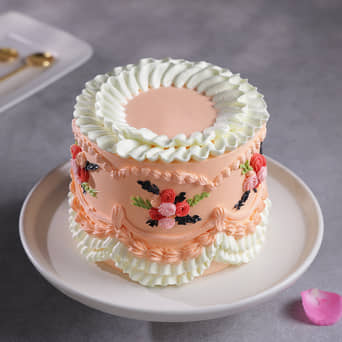 Floral Vintage Cake Floral Vintage Cake