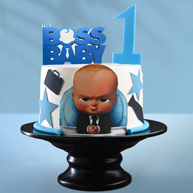Fondant Boss Baby Birthday Cake