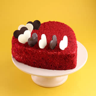 Red Velvet Heart Shape Cake Heart Shaped Red Velvet Cake