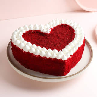 Heart Shape Red Velvet Crumb Cake Heart Shaped Red Velvet Cake for Anniversary