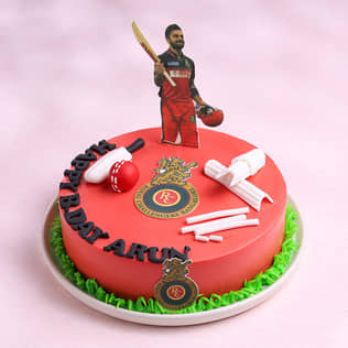 King Kohli RCB Cricket Cake King Kohli RCB Cricket Cake