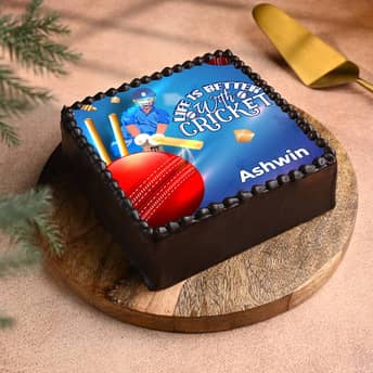 Life Is Better with Cricket Photo Cake Life Is Better with Cricket Photo Cake
