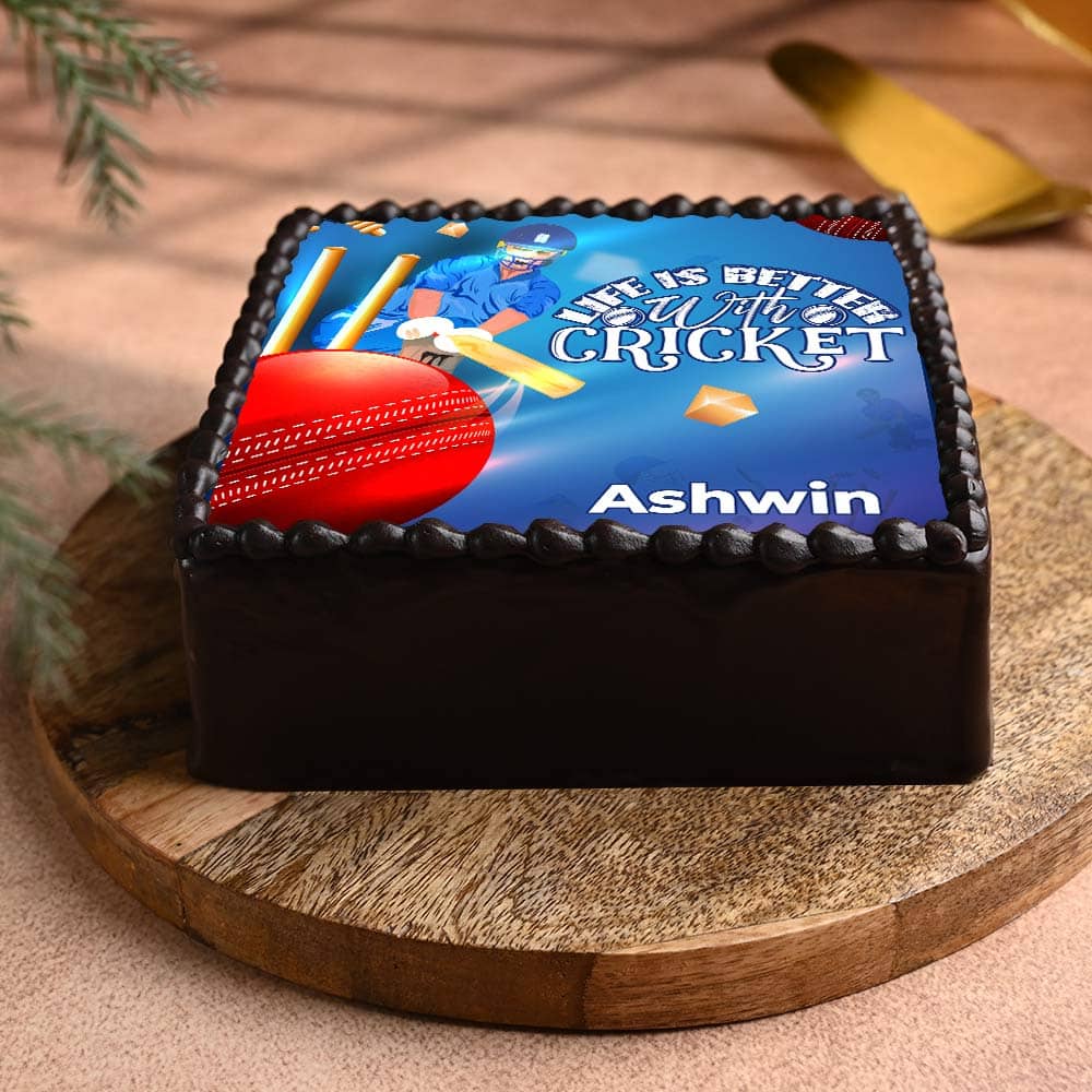 Life Is Better with Cricket Photo Cake Life Is Better with Cricket Photo Cake
