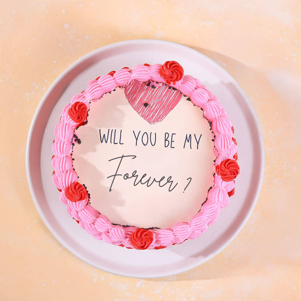 Top View of Love Vintage Fire Cake