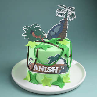 Magical Jungle Book Theme Cake