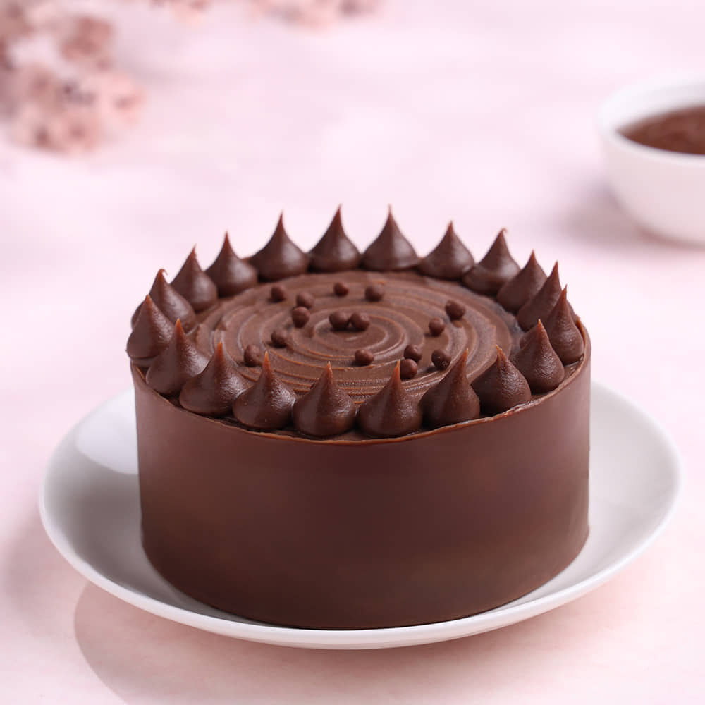 Milk Choco Bento Cake Side View of Milk Choco Bento Cake