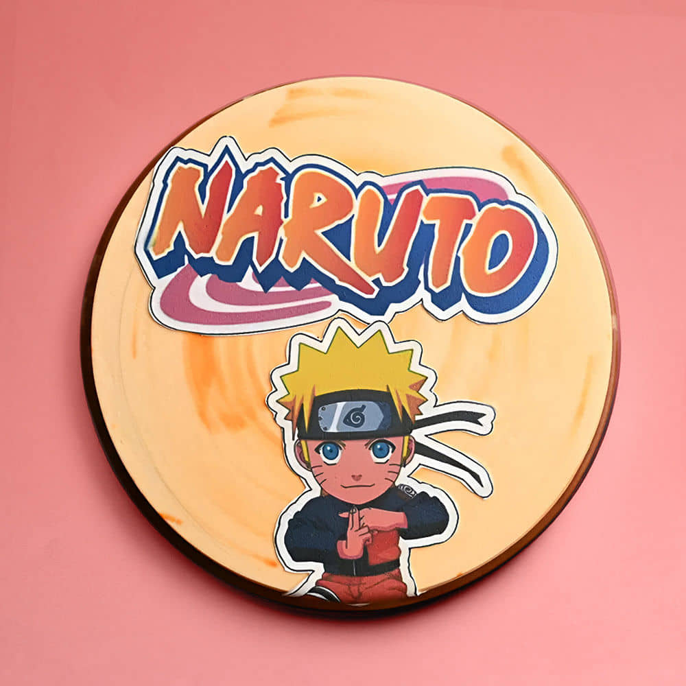 Front View of Ninja Naruto Cake