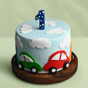 Speedy Wheels Car Cake Send Playful Car Fondant Cake Online