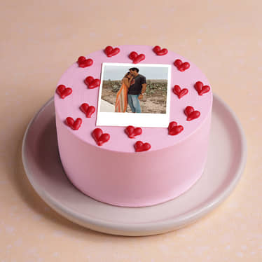 Red Hearts Bento Photo Cake Red Hearts Bento Photo Cake