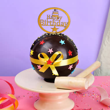 Chocolate Overload Pinata Cake for Birthday