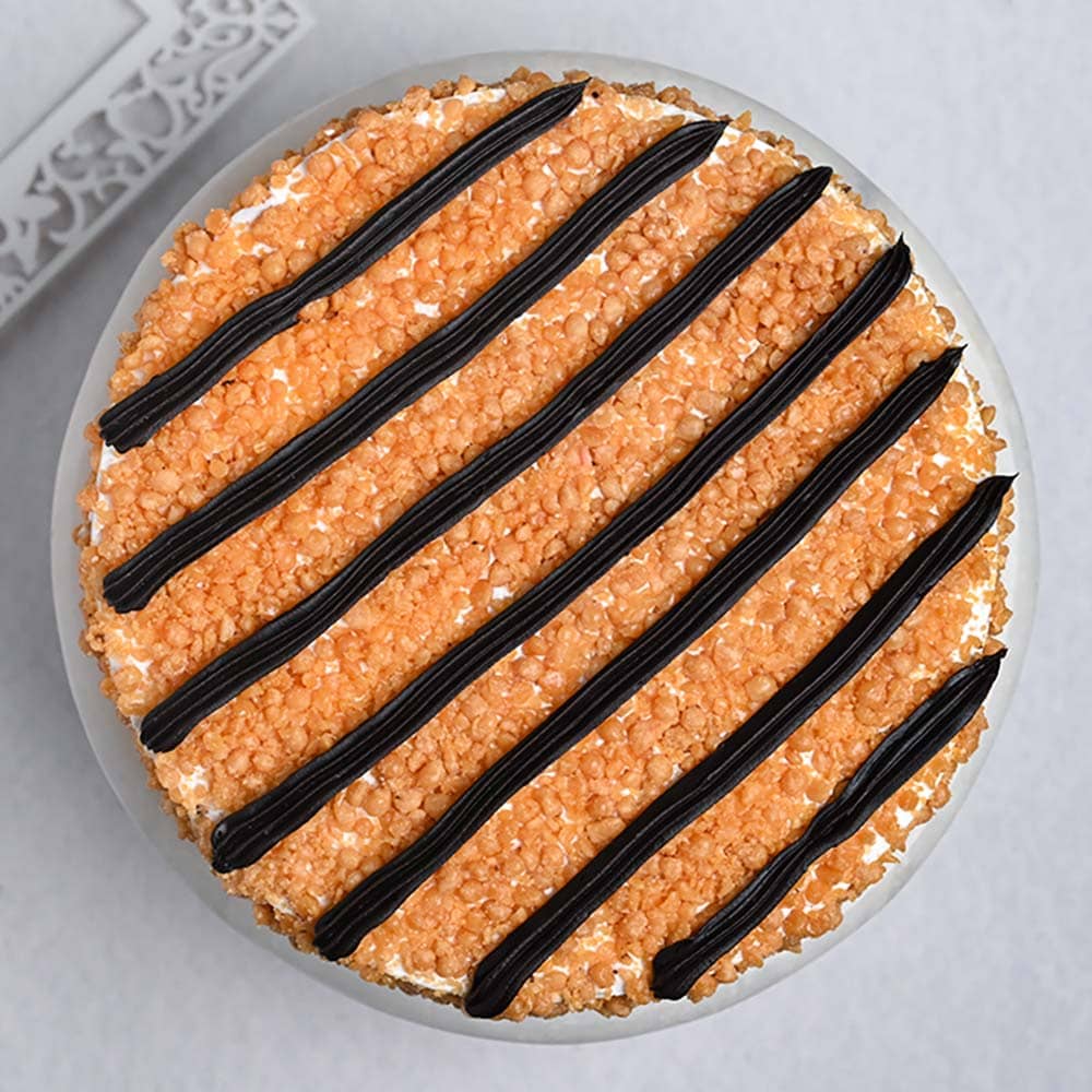 Top View of Chocolate Butterscotch Cake