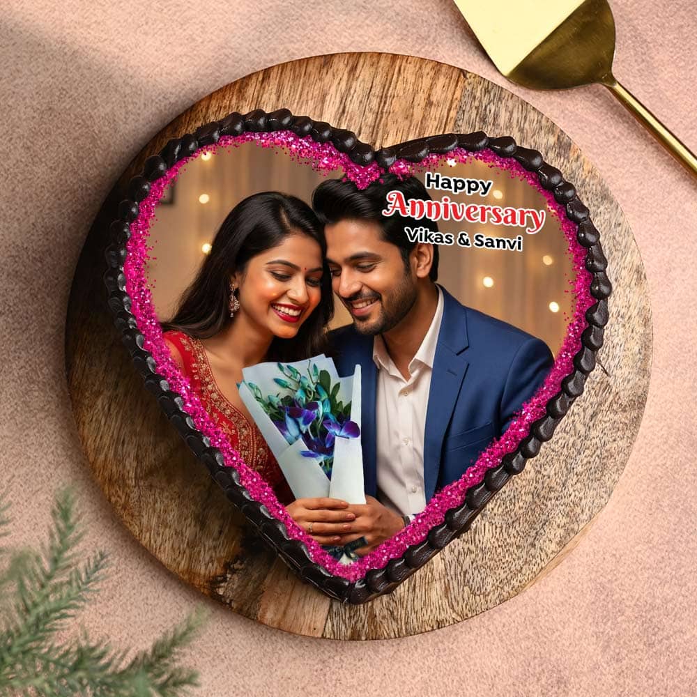 Heart Shaped Photo Cake Heart Shaped Photo Cake