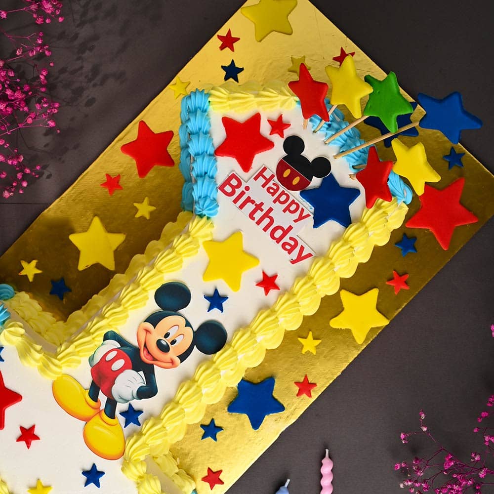 Mickey Mouse First Birthday Cake Mickey Mouse Poster Cake