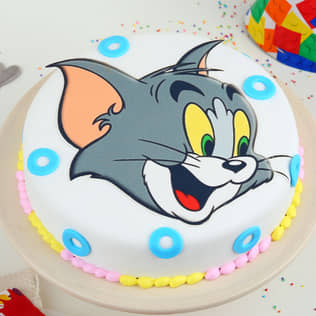 Round Fondant Tom Cake