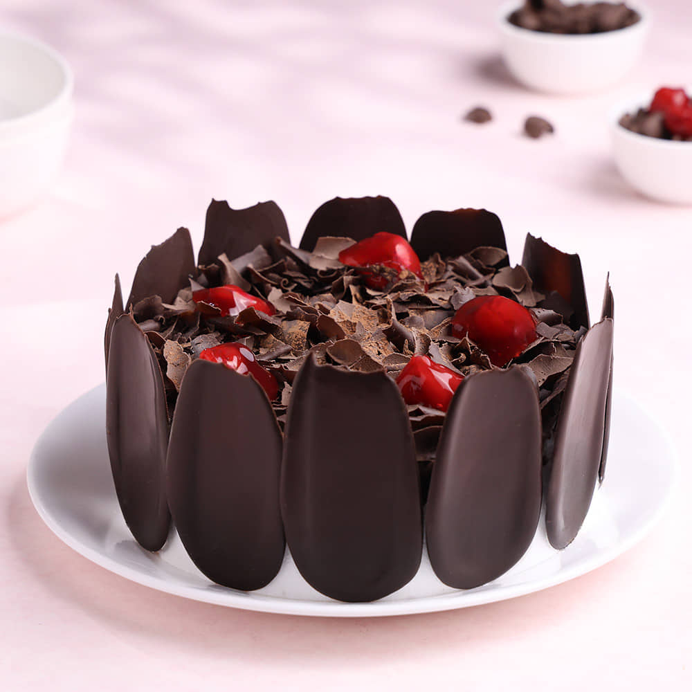 Front View of German Black Forest Cake