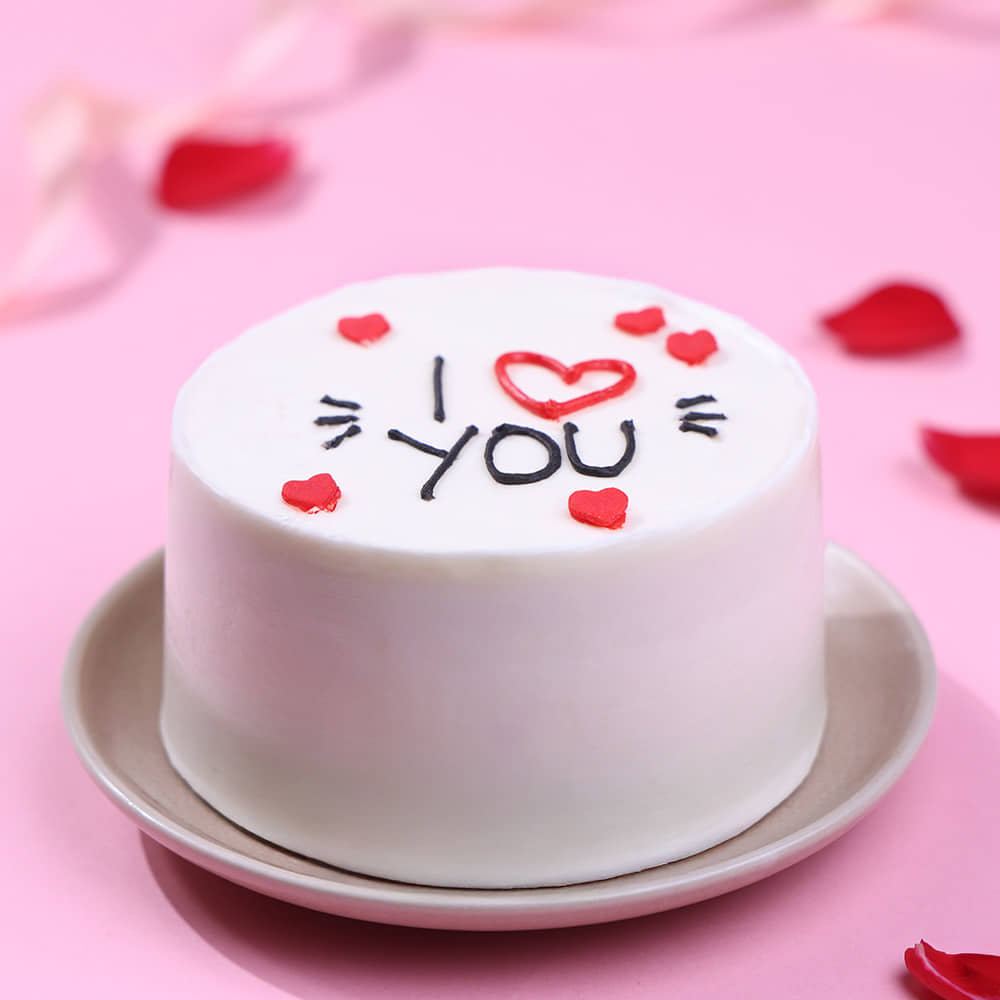 Sweet Love You Bento Cake Front View of Sweet Love You Bento Cake