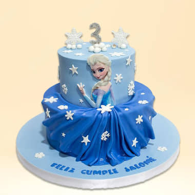 Magical Elsa Theme Cake Magical Elsa Theme Cake