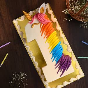 Unicorn Number Cake Unicorn Number Cake